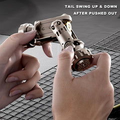 Tungsten Steel Fidget Gun Toy gyroscopic rotation for dynamic tactile play.