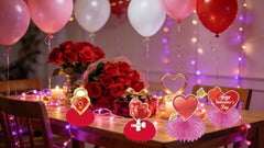 TUOCYERD XOXO 3D honeycomb centerpiece for playful couple moments