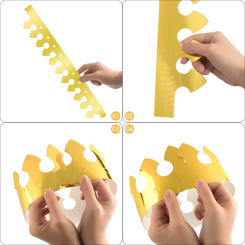 TUPARKA adjustable crown with nine slots fits kids and adults comfortably.