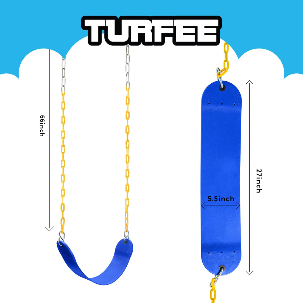 TURFEE kids enjoying outdoor swing in the backyard