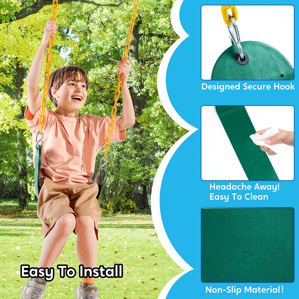 TURFEE four snap-hooks included for quick, secure attachment