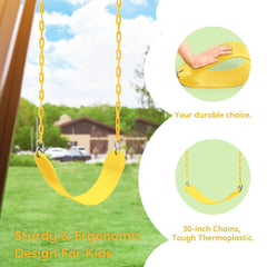 TURFEE swing board 27x5.5 inches, comfortable seating for kids