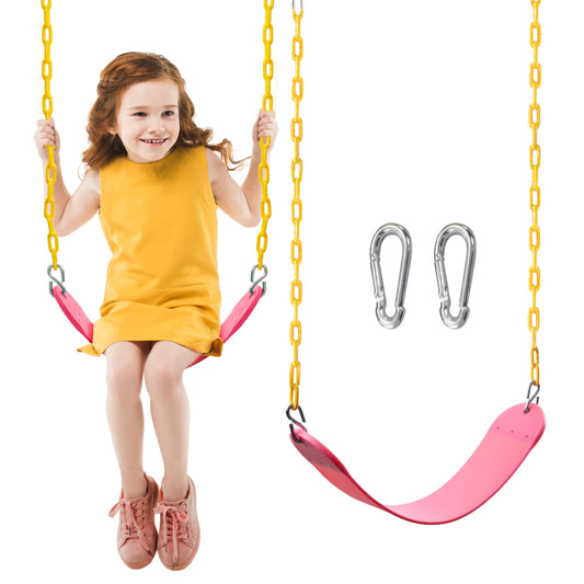 TURFEE Pink SwingSeat replacement kit ready for backyard fun and safety