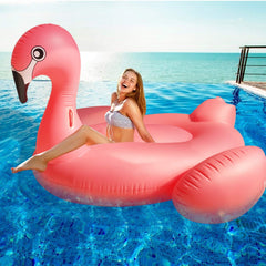 TURNMEON 102inch flamingo pool float for lounging and play