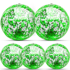 TurnMeon 24-inch glitter beach ball sparkling in sun for vibrant outdoor fun.