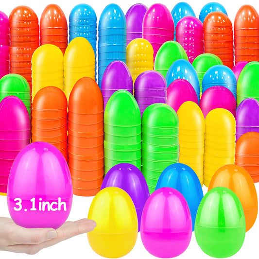 TurnMeOn 500-count Easter eggs in 3.1-inch size for large hunts and easy filling