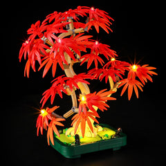 Tusedna LED light kit for Lego 10348 bonsai base illumination enhances trunk detail.