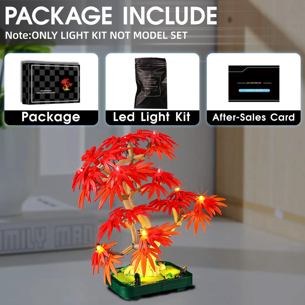 Tusedna LED light highlights branch detail for a lifelike display.