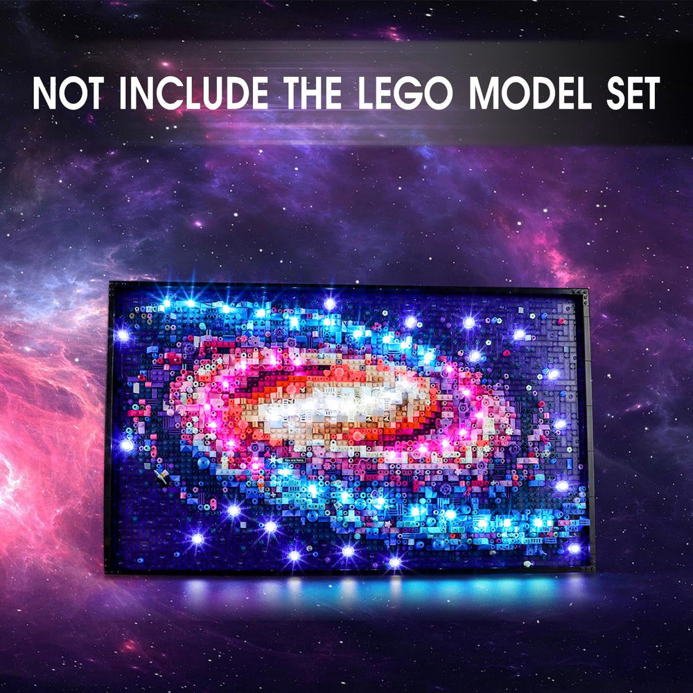 Tusedna LED light kit shows discreet side wiring for a seamless look around the model.