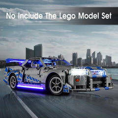Tusedna LED light kit for LEGO 42210 rear view taillights for dynamic shelf look