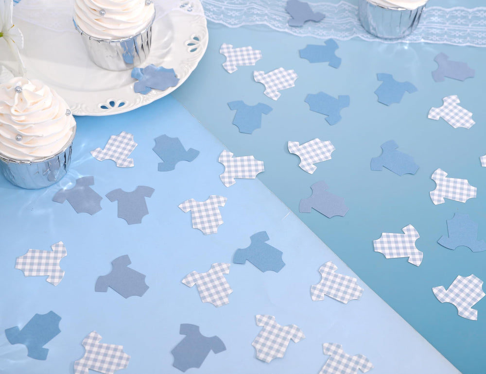 Tutotu blue plaid banner decor to enhance nursery or party backdrops
