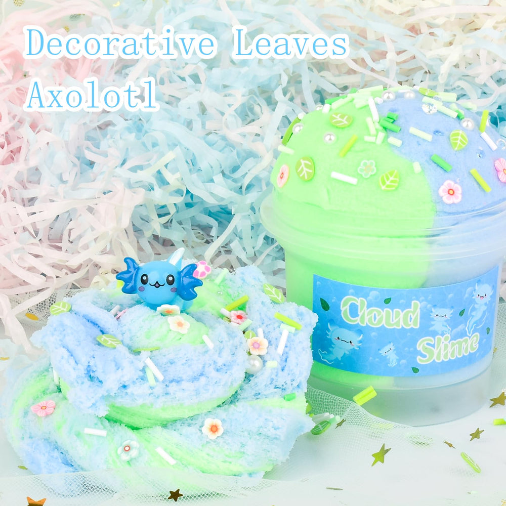 Tuupowana Cloud Slime Closeup showing fluffy texture and pleasant aroma for kids.