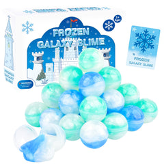 tuupowana frozen slime set packaging, snowy theme ideal for festive gift bags