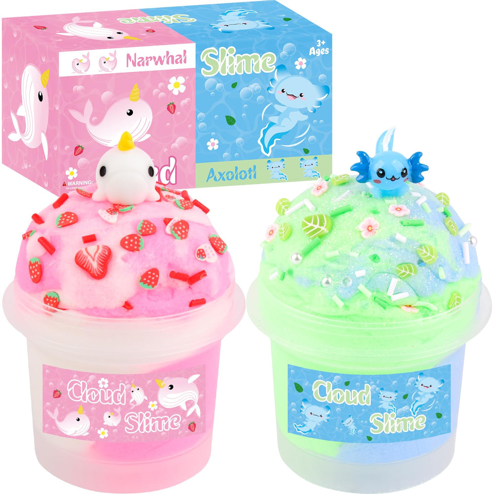 Tuupowana Washable Slime cleans easily from clothes and surfaces after play.