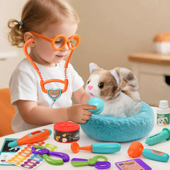 TUZT doctor cards and glasses add authentic vet role-play cues for engagement.