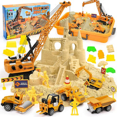 TUZT Kids construction sand playset box – all-in-one kit sparks creative building play.
