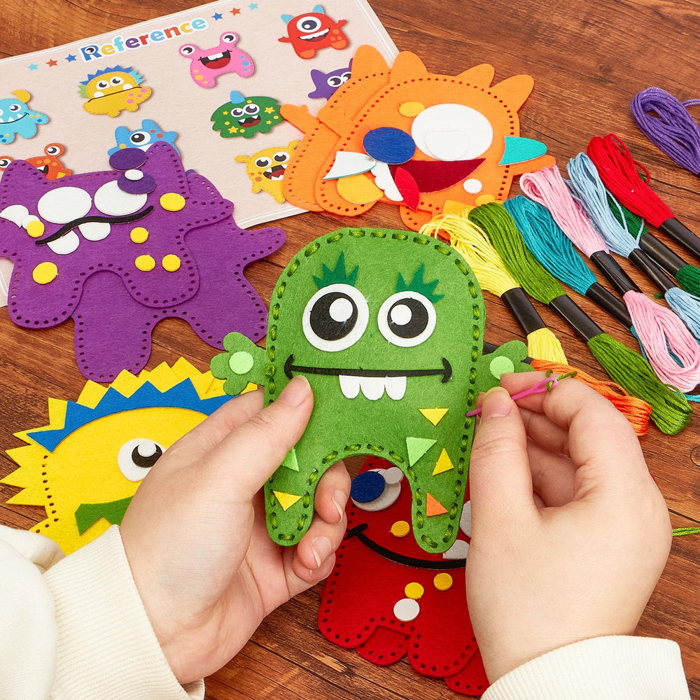 TUZT Monster Sewing Kit gift box, ideal for birthdays.