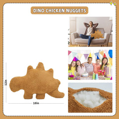 TVVPGG Dino Nugget Pillow shown on sofa for playful decor.