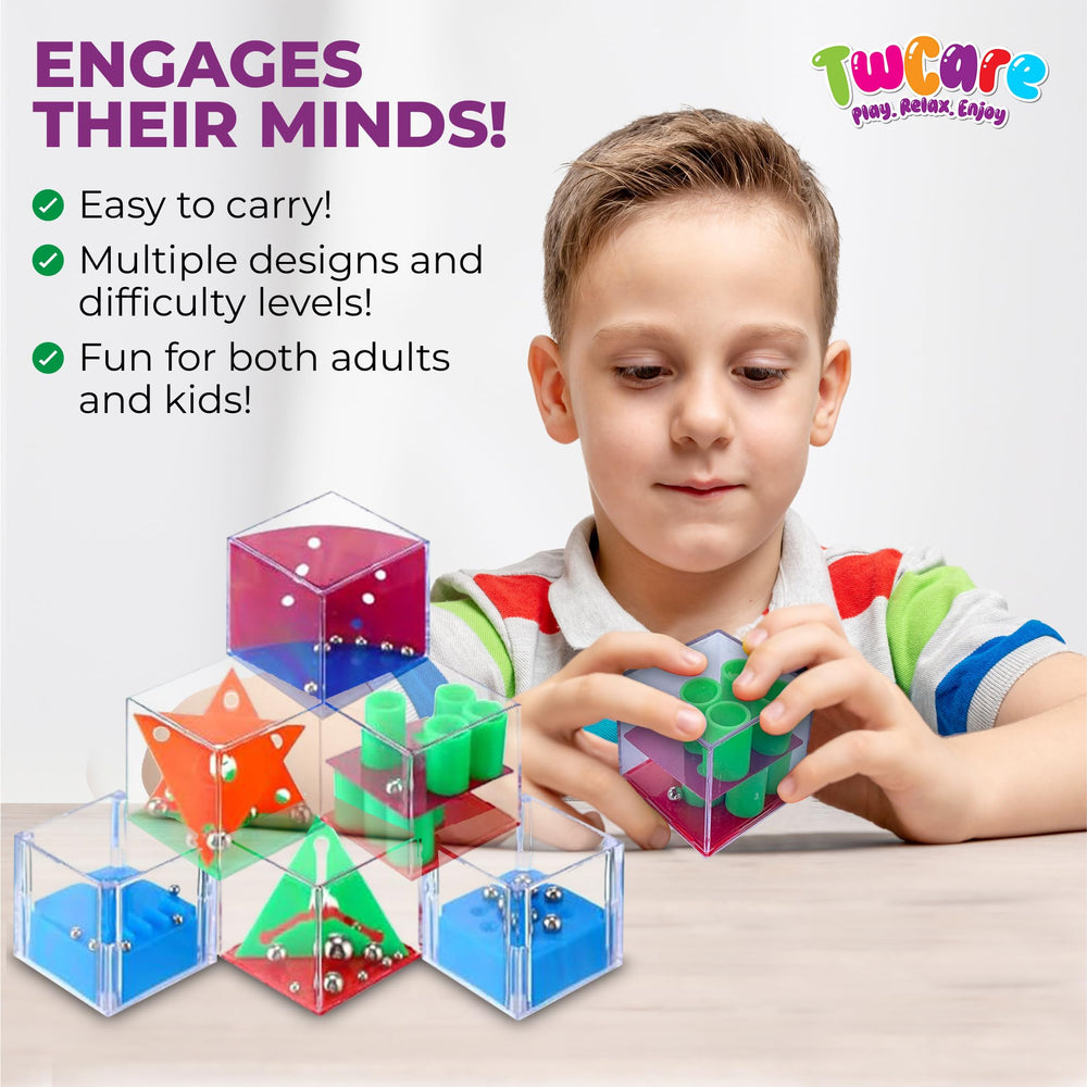 TwCare brain-teaser cubes adults relaxing while tackling quick mental workouts.
