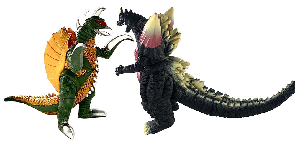 TwCare SpaceGodzilla vs Gigan kaiju duo with premium detail for display.