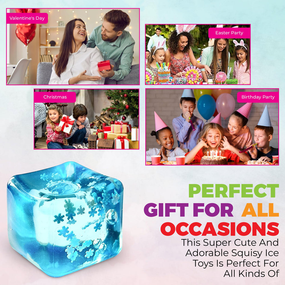 TwCare snowflake-filled cube calming classroom tool