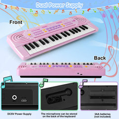 TWFRIC pink piano interface with rhythms and demos for exploration.