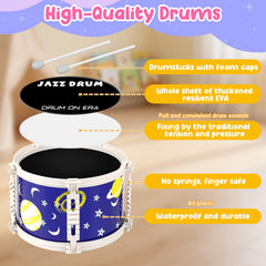 TWFRIC toy drum set cymbals providing bright sounds during playtime