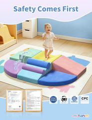 Twinkoo hidden zippers simplify assembly and refreshing play surfaces.