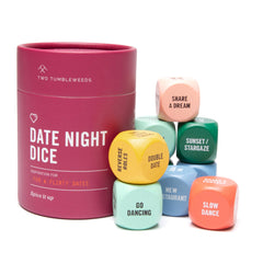 Two Tumbleweeds Date Night Dice pack shot ready for effortless date ideas