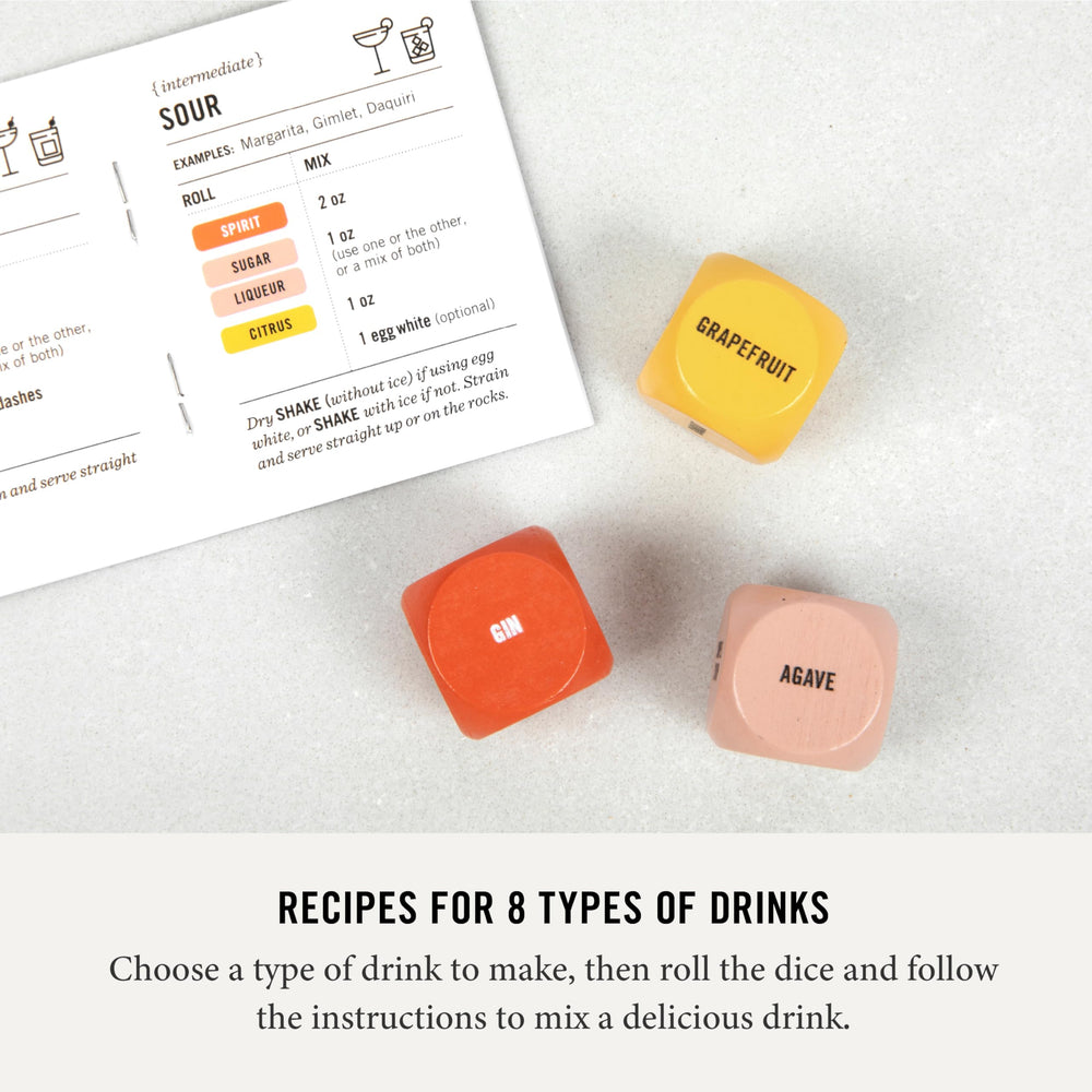 Two Tumbleweeds Mixology Dice sugar-face supports balanced sweetness planning.