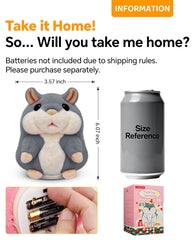 TWORIVER talking hamster features a braided belt for sturdy construction