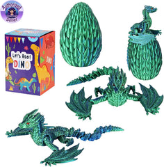 TXB3DOK 3D printed dragon egg ready for display and play.