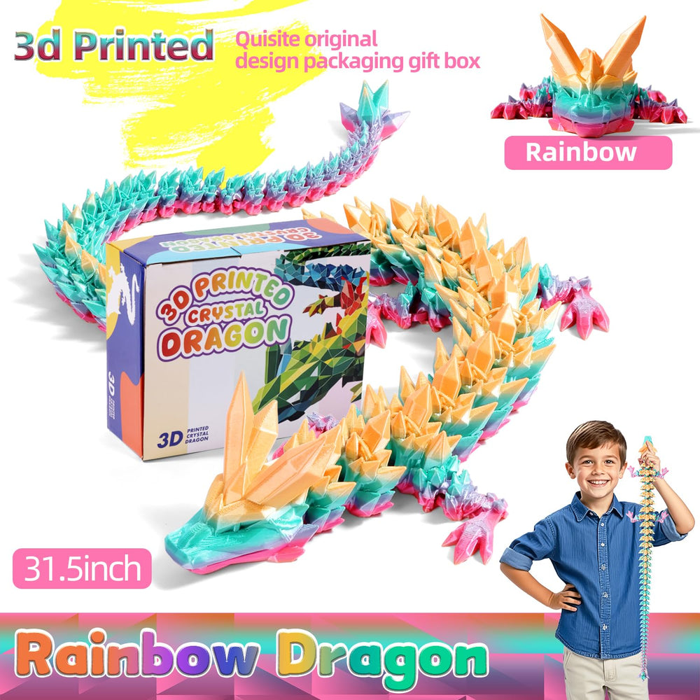 TXB3DOK articulated dragon figure with movable joints for lifelike poses.