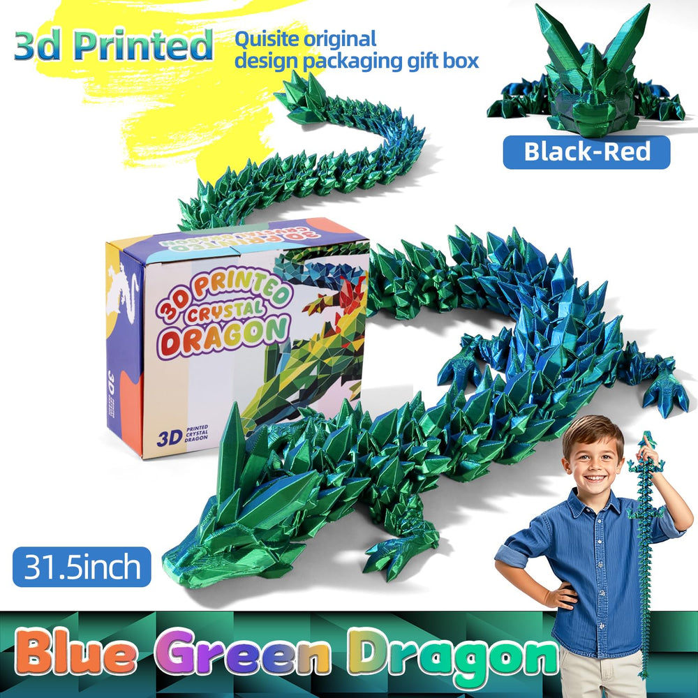 TXB3DOK articulated dragon joints enable lifelike posing for photos and display