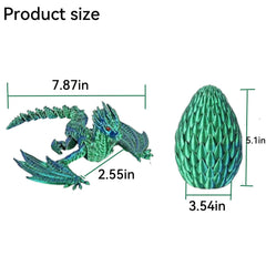 TXB3DOK articulated dragon posing options for desk decor.