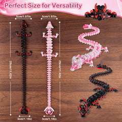 TXB3DOK Dark Heart Dragon articulated joints aid focused fidgeting