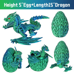 TXB3DOK flying dragon inside egg in dynamic pose for imaginative play.