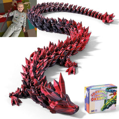 TXB3DOK 31-5 inch giant dragon on display, dramatic presence for photos and decor.
