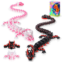 TXB3DOK Light Heart Dragon articulated design for calming tactile play