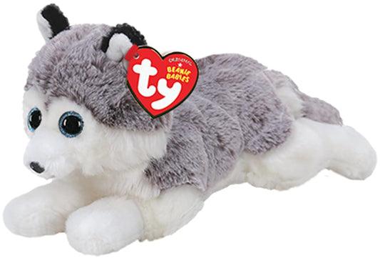 Ty Beanie Babies Baltic husky plush with soft fur for cuddles.
