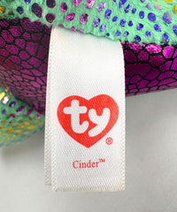 Ty Beanie Boos Cinder green dragon 6in packaging makes a thoughtful gift.