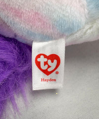 Ty Hayden pastel horse cuddly pose, a safe, soft companion for storytime.