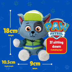 Ty Paw Patrol Rocky silky fur plush delivers soft, comforting touch.