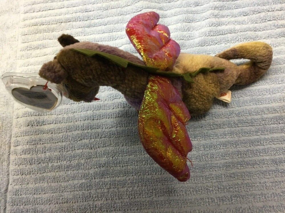 Ty Scorch the Dragon Beanie Baby care wash, surface wash only to protect fabric and colors