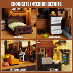 TYCOLE LED-lit cabin interior and exterior for magical forest ambiance