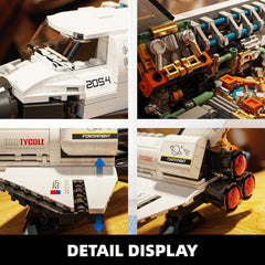 TYCOLE space shuttle model reveals robotic hand and tail wing features.