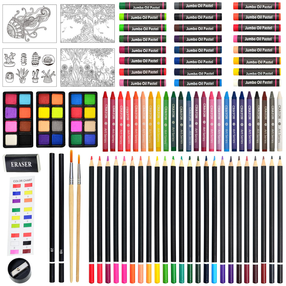 Tyko Arts 24 oil pastels with rich hues for bold textures.