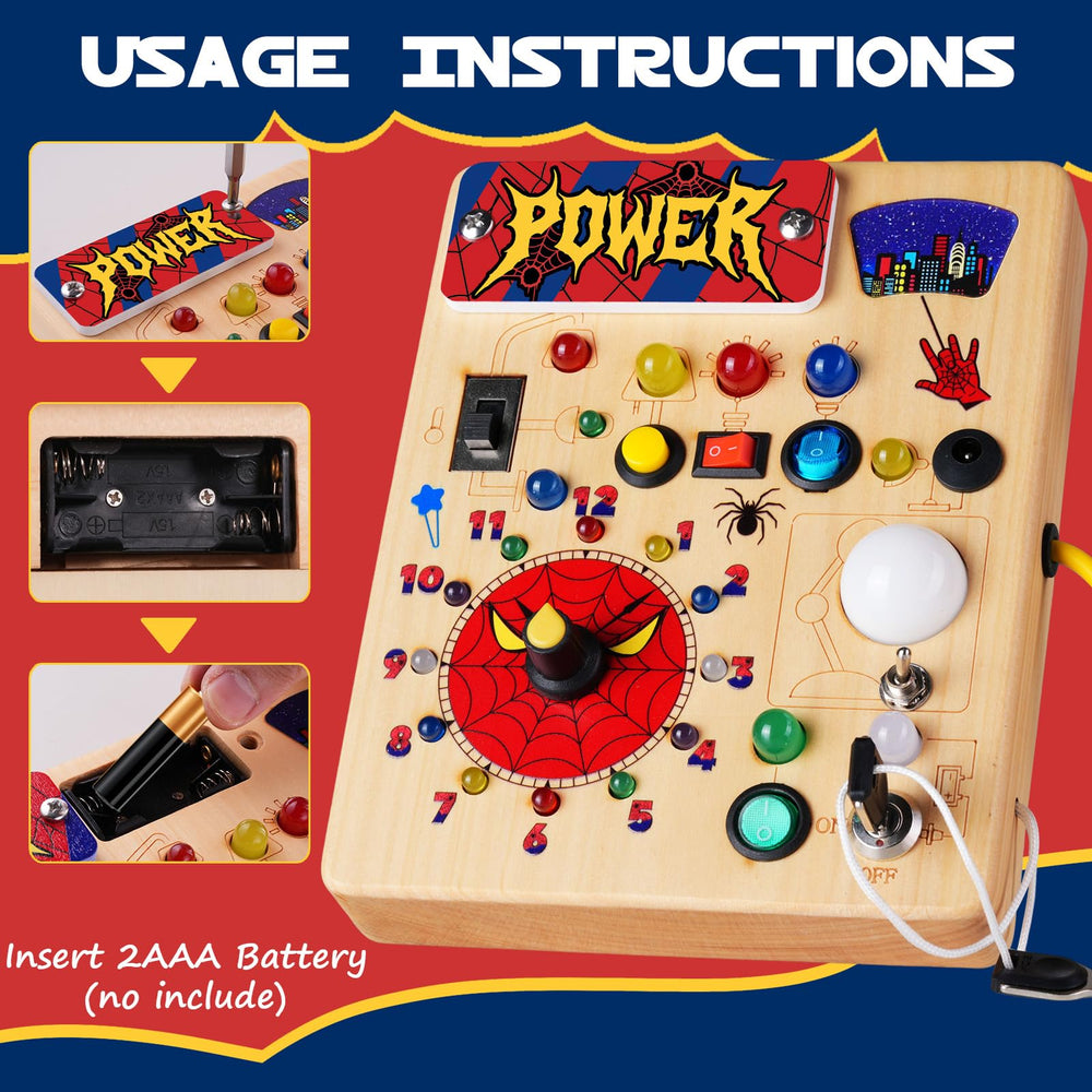 TYMGCHQ sensory activity busy board enhances tactile play