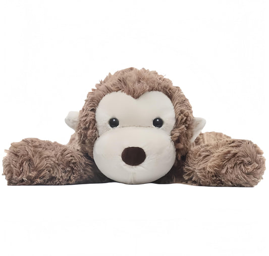 TYOMXA 14-inch weighted monkey plush for soothing bedtime companionship.