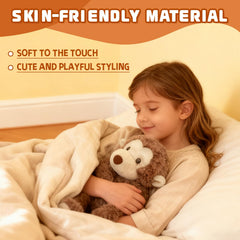 TYOMXA sensory monkey plush with 7 oz weight for calm hugs.